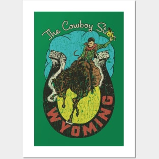 Wyoming The Cowboy State 1890 Posters and Art